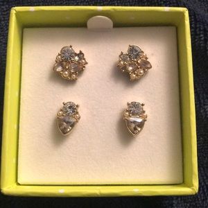 NEW IN BOX TWO PAIRS BEAUTIFUL BAUBLEBAR STUDS